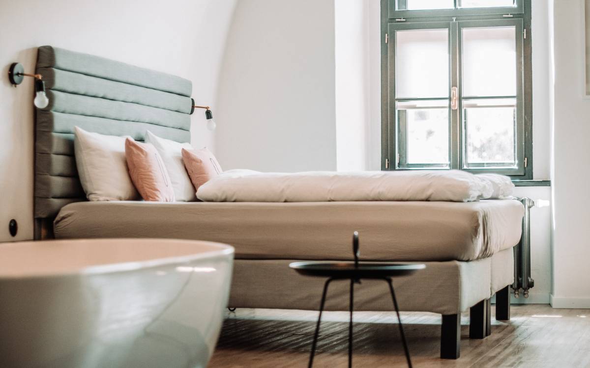 Wellness tourism hotel beds 